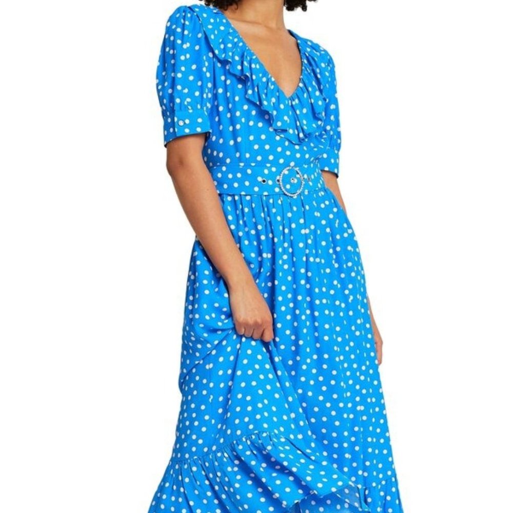 River Island Polka Dot Belted Dress Size 4 US